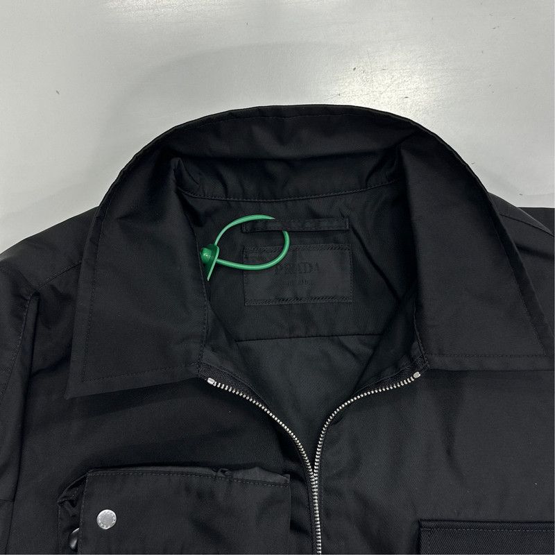 Prada Prada Black Long Sleeve Zip Jacket Size US L / EU 52-54 / 3 - 6 Thumbnail