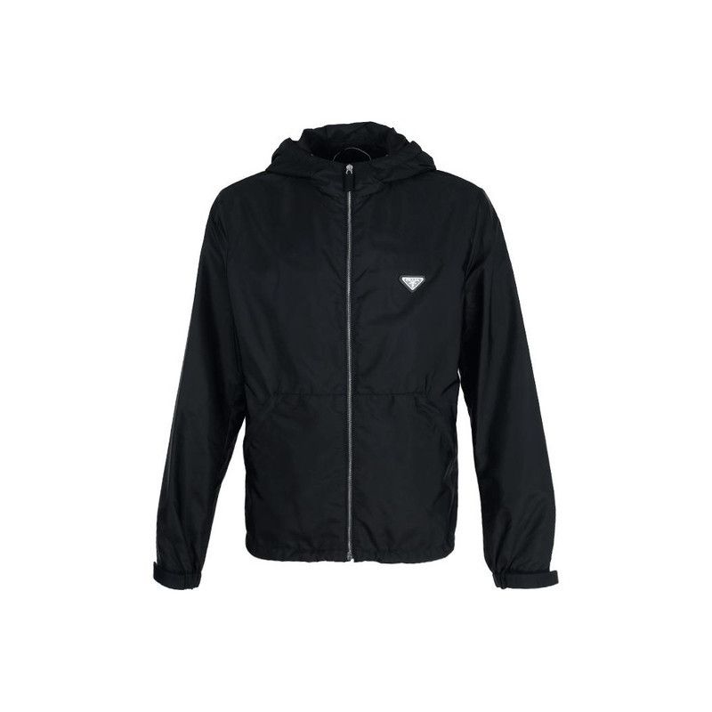 Prada Prada Black Zip-up Hoodie Jacket for Men Size US XL / EU 56 / 4 - 2 Thumbnail