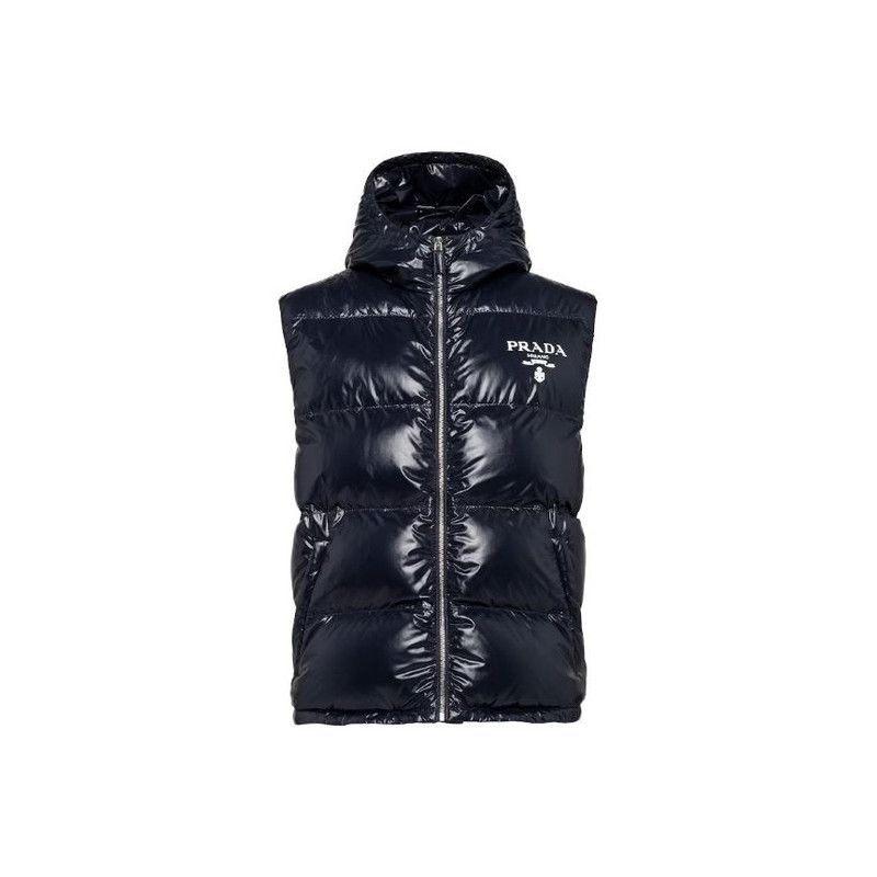 Prada Prada SS23 Navy Padded Sleeveless Hooded Vest Size US M / EU 48-50 / 2 - 3 Thumbnail