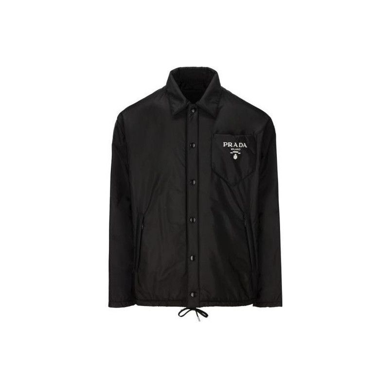 Prada Prada Black Casual Button-Up Jacket for Men Size US L / EU 52-54 / 3 - 4 Thumbnail