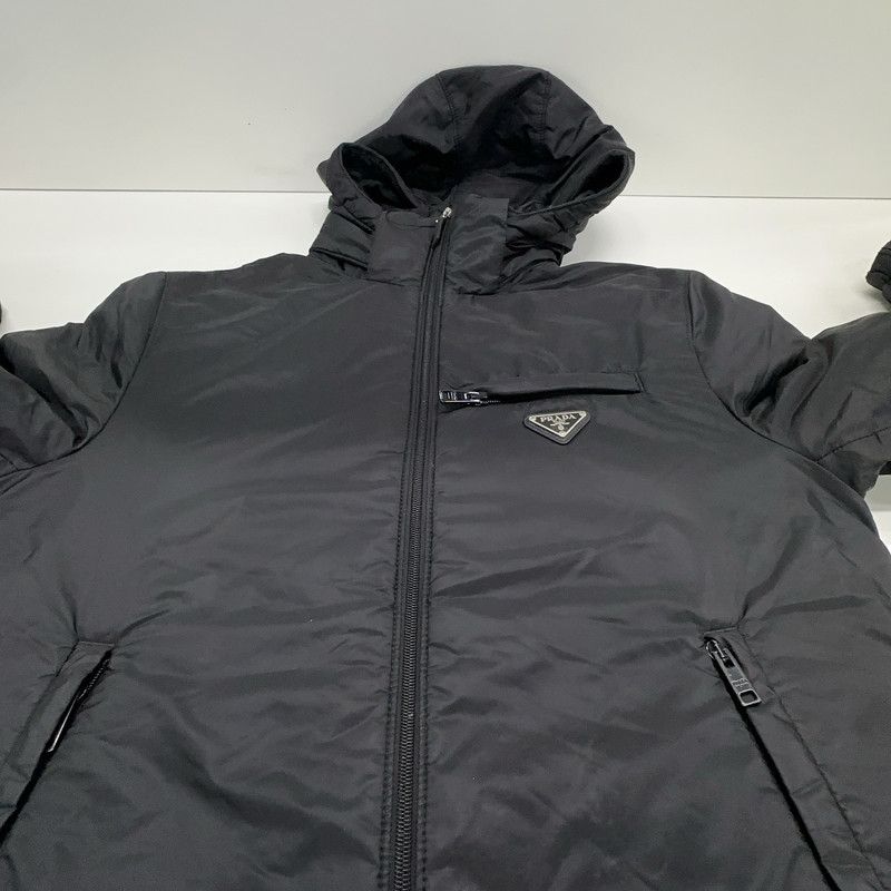 Prada Prada Black Zip Hoodie with Logo Size US M / EU 48-50 / 2 - 15 Thumbnail