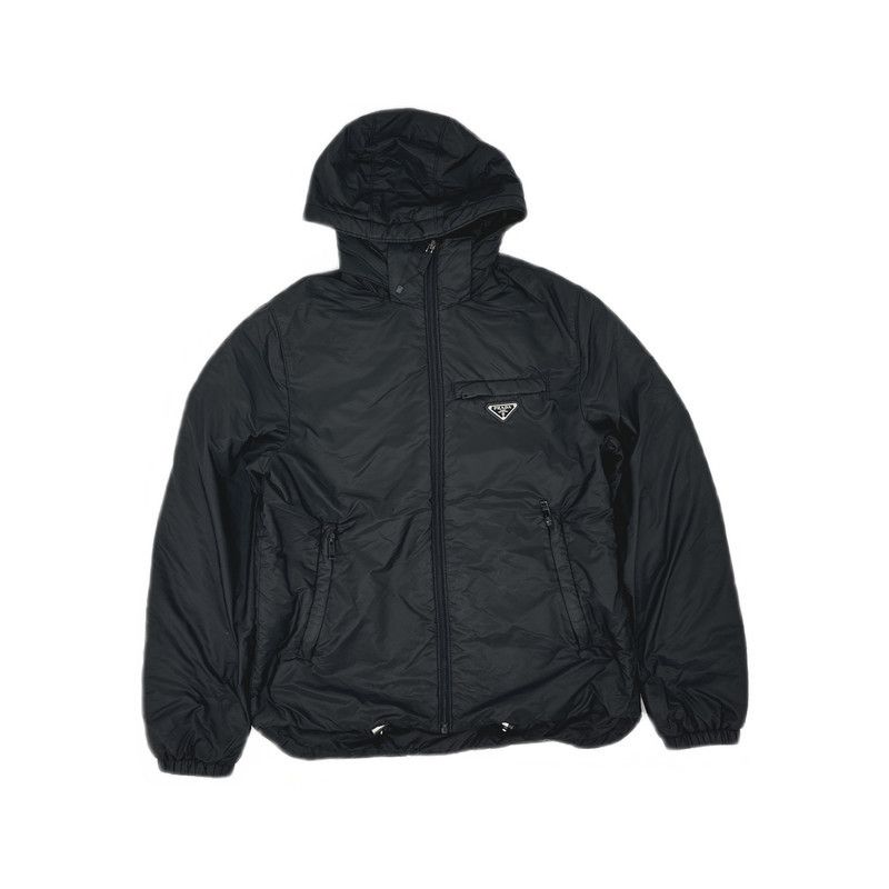 Prada Prada Black Zip Hoodie with Logo Size US M / EU 48-50 / 2 - 18 Thumbnail