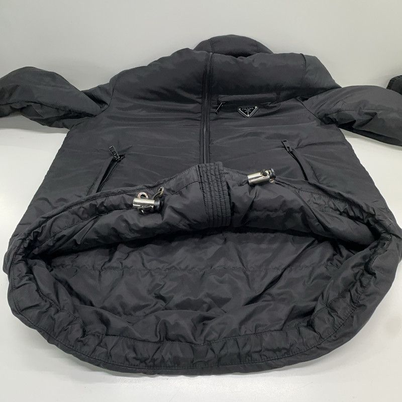 Prada Prada Black Zip Hoodie with Logo Size US M / EU 48-50 / 2 - 2 Thumbnail