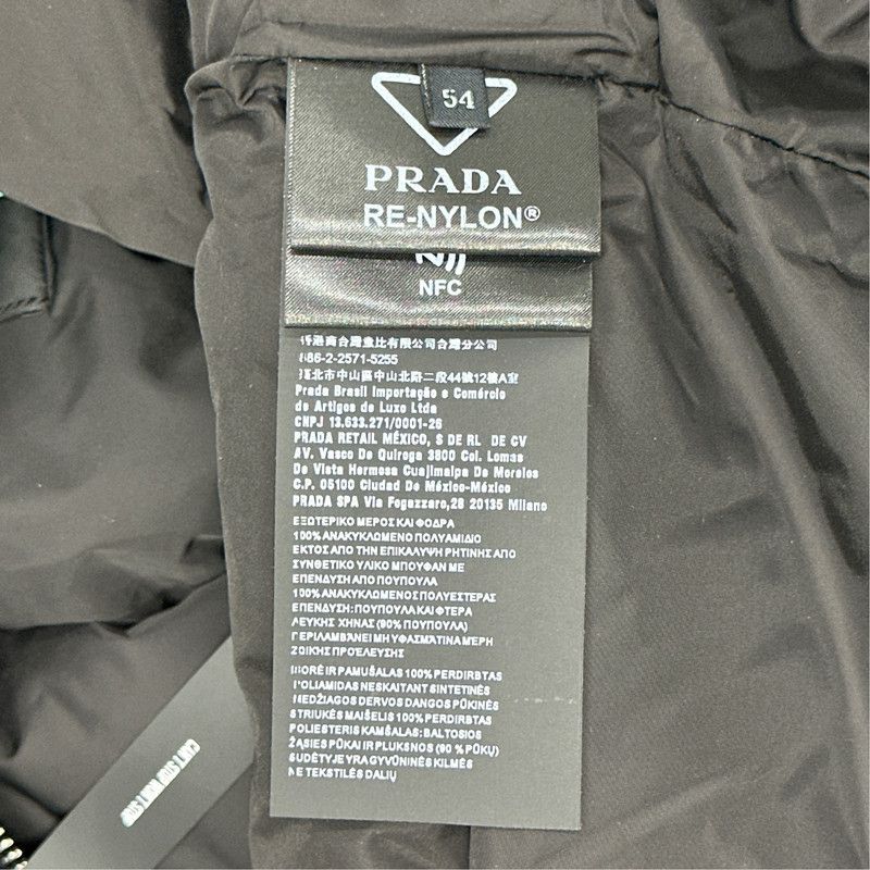 Prada PRADA Black Lightweight Zip-Up Jacket Size US XXL / EU 58 / 5 - 5 Thumbnail