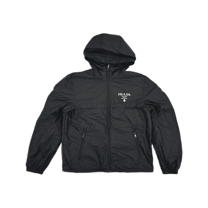 Prada Prada FW22 Letter Print Hooded Jacket Size US XL / EU 56 / 4 - 8 Thumbnail