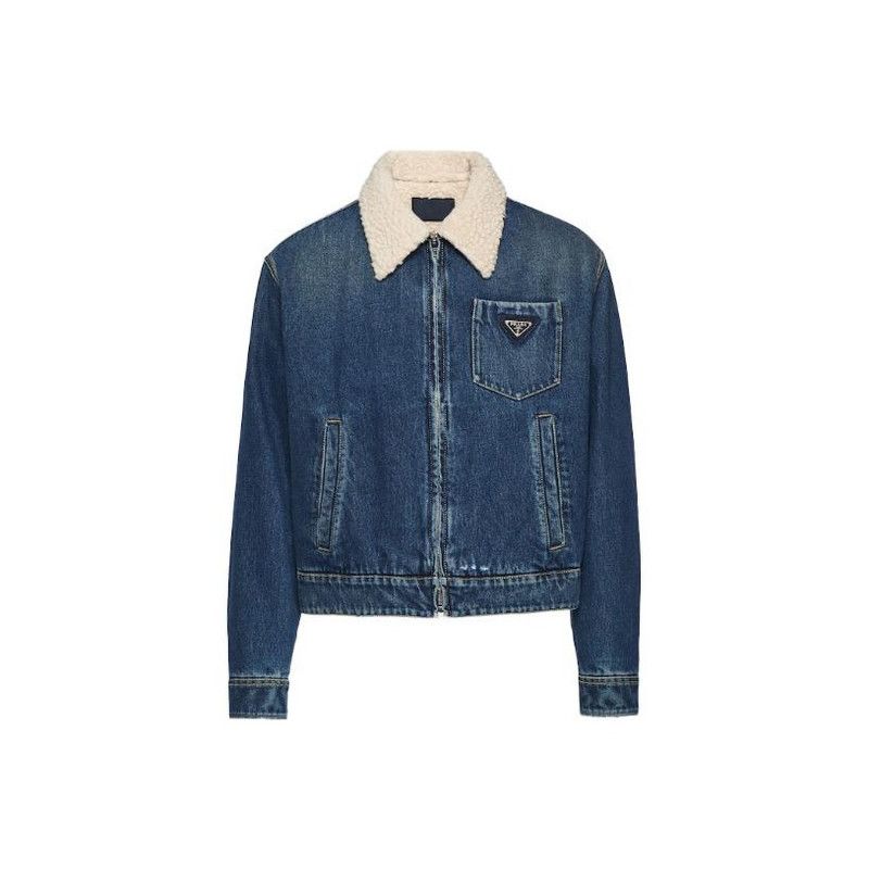 Prada PRADA FW22 Blue Long Sleeve Denim Jacket Size US S / EU 44-46 / 1 - 5 Thumbnail