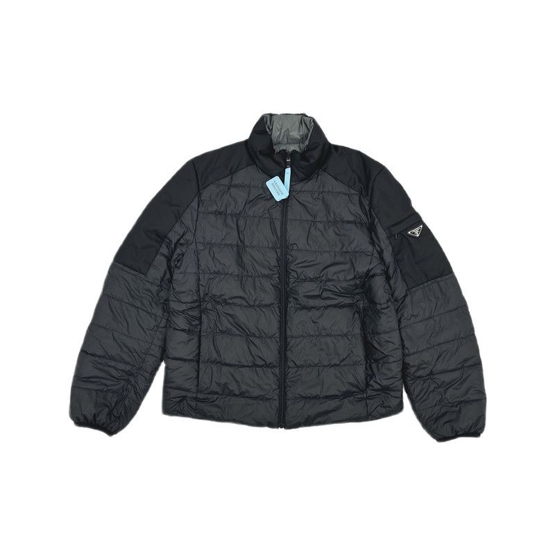 Prada Prada Logo Reversible High Neck Puffer Jacket Size US XL / EU 56 / 4 - 7 Thumbnail