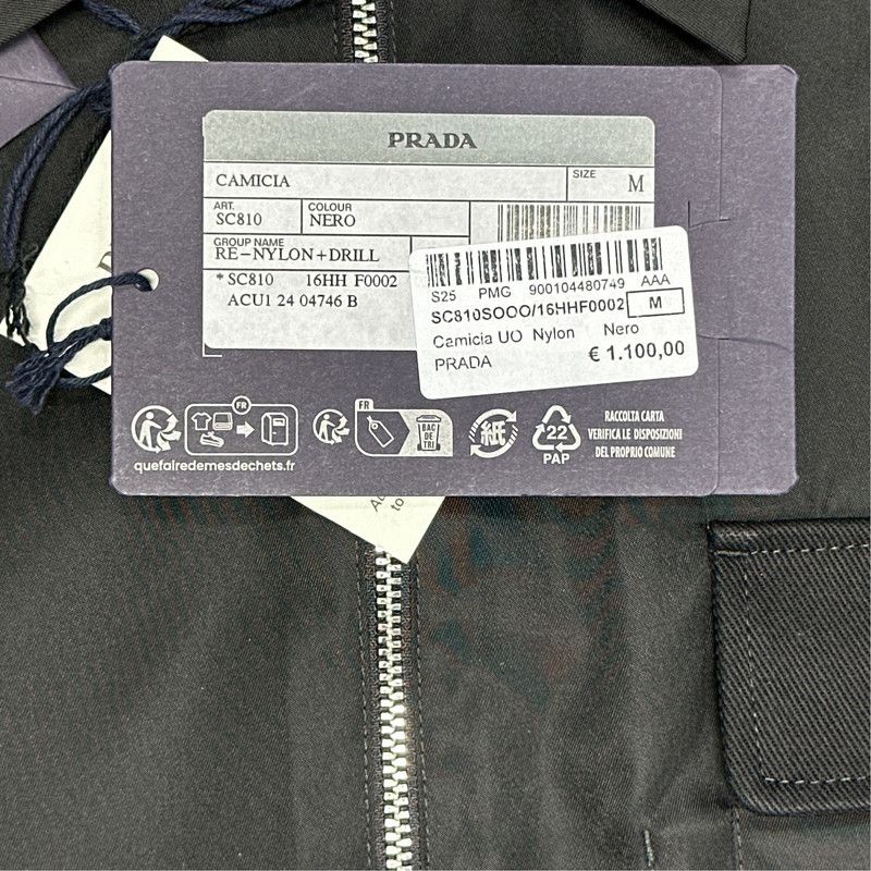 Prada Prada Black Long Sleeve Zip Jacket Size US M / EU 48-50 / 2 - 5 Thumbnail
