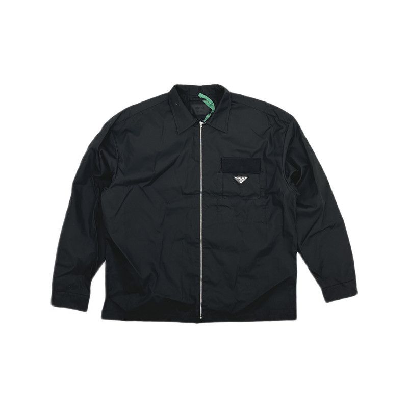 Prada Prada Black Long Sleeve Zipper Jacket Size US XL / EU 56 / 4 - 2 Thumbnail