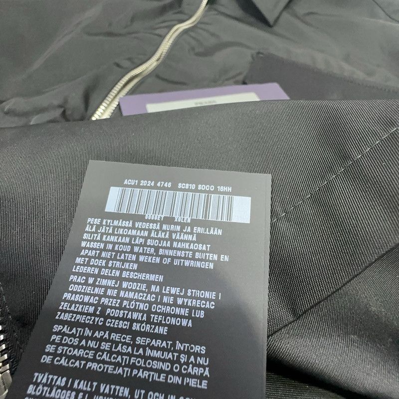 Prada Prada Black Long Sleeve Jacket with Badge Size US XL / EU 56 / 4 - 7 Thumbnail