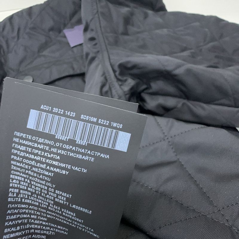 Prada Black Logo Quilted Jacket for Men