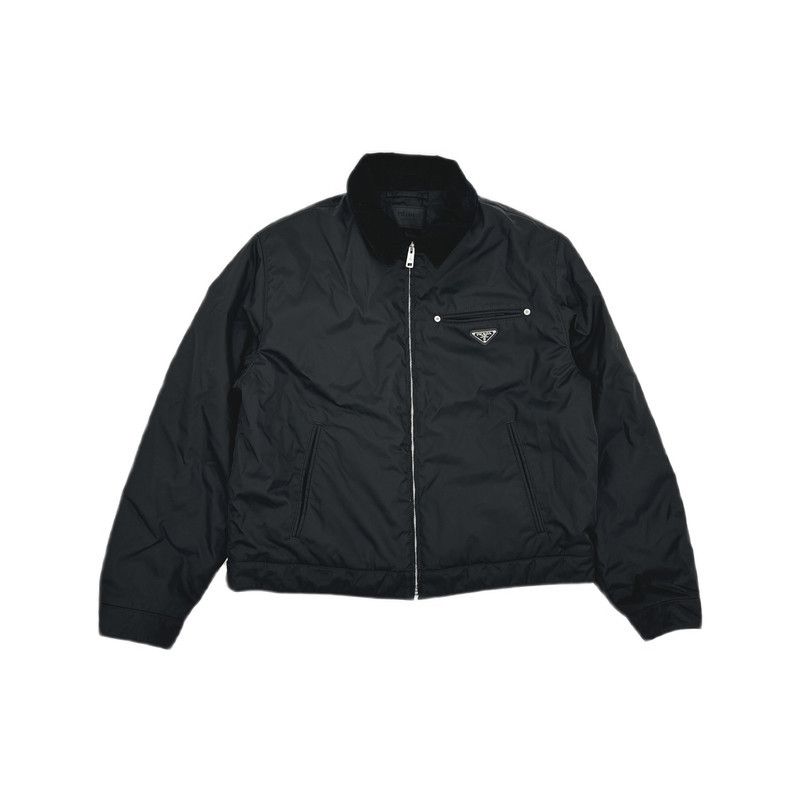Prada Prada Black Blouson Jacket for Men Size US XL / EU 56 / 4 - 2 Thumbnail