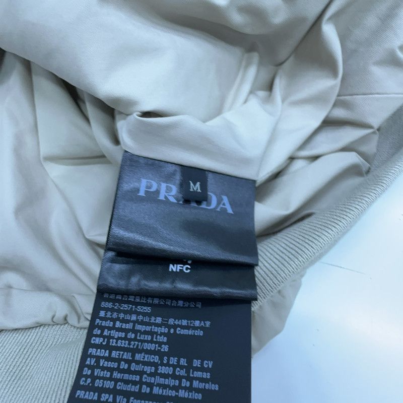 Prada Prada SS23 Beige Cotton Blend Pilot Jacket Size US M / EU 48-50 / 2 - 4 Thumbnail