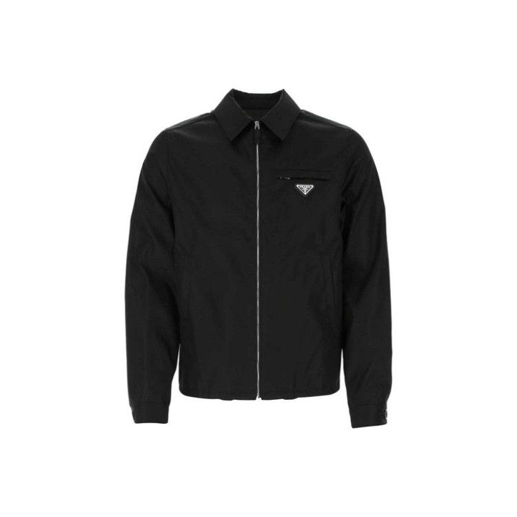 Prada 21ss ジャケット Prada SS21 Logo Zip Collar Jacket for Men Light Jackets