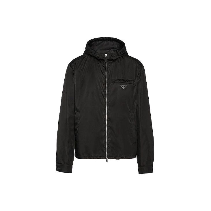 Prada Prada Re-Nylon Logo Hooded Jacket for Men Size US M / EU 48-50 / 2 - 3 Thumbnail