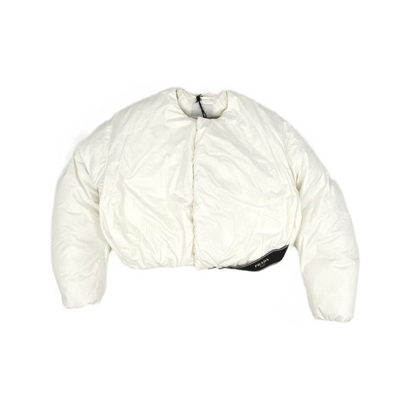 Prada Prada White Long Sleeve Cotton Top Size US L / EU 52-54 / 3 - 6 Thumbnail