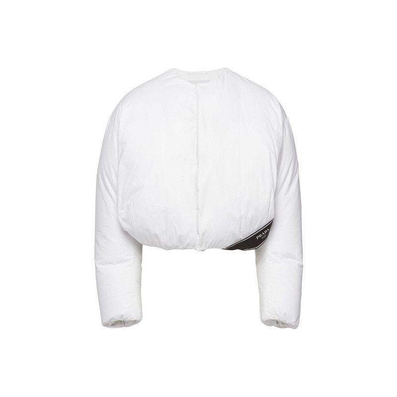 Prada Prada White Long Sleeve Cotton Top Size US L / EU 52-54 / 3 - 7 Thumbnail