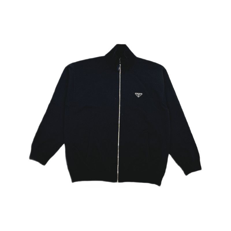 Prada Prada Men's Zippered Long Sleeve Sweater Size US L / EU 52-54 / 3 - 3 Thumbnail