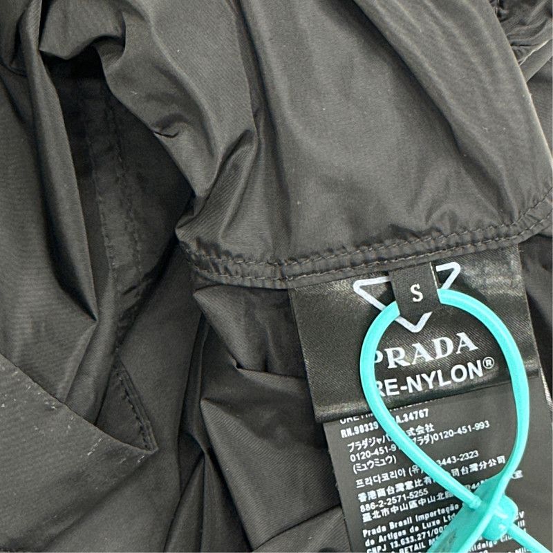 Prada Prada Re-Nylon Black Zip Short Sleeve Shirt Size US S / EU 44-46 / 1 - 3 Thumbnail