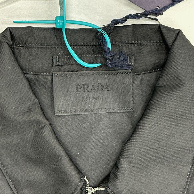Prada Prada SS21 Logo Zip Long Sleeve Jacket Size US L / EU 52-54 / 3 - 3 Thumbnail