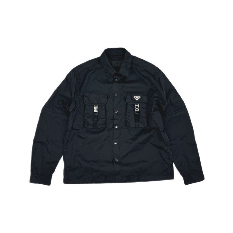 Prada Prada Black Button-Down Loose Long Sleeve Shirt Size US L / EU 52-54 / 3 - 4 Thumbnail