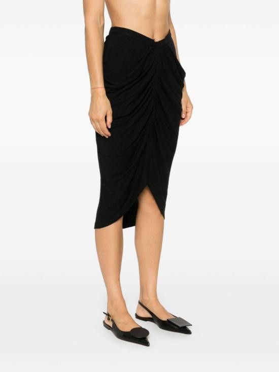 Isabel Marant Etoile ISABEL MARANT ETOILE Women Mid Skirts JU0233FA B3K02E 01BK Black Size 26" / US 2 / IT 38 - 5 Thumbnail