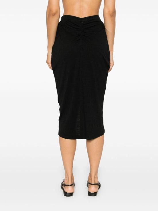 Isabel Marant Etoile ISABEL MARANT ETOILE Women Mid Skirts JU0233FA B3K02E 01BK Black Size 26" / US 2 / IT 38 - 2 Thumbnail