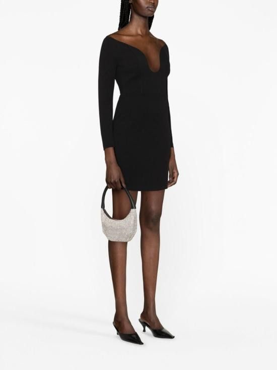 Solace London SOLACE LONDON Women Short Skirts OS36020 CREPEKNITBLACK Black Size M / US 6-8 / IT 42-44 - 3 Thumbnail