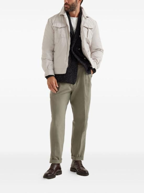 Brunello Cucinelli BRUNELLO CUCINELLI Men T-Shirts M0B138485 CC770 White Size US L / EU 52-54 / 3 - 6 Thumbnail