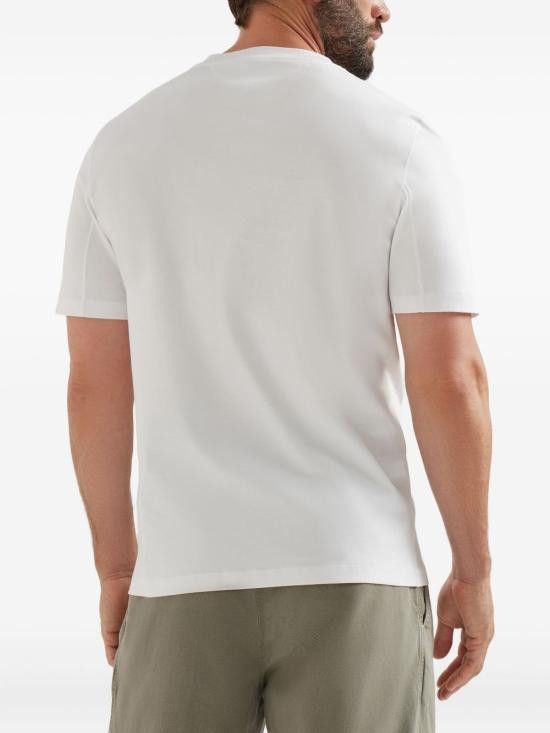 Brunello Cucinelli BRUNELLO CUCINELLI Men T-Shirts M0B138485 CC770 White Size US S / EU 44-46 / 1 - 5 Thumbnail