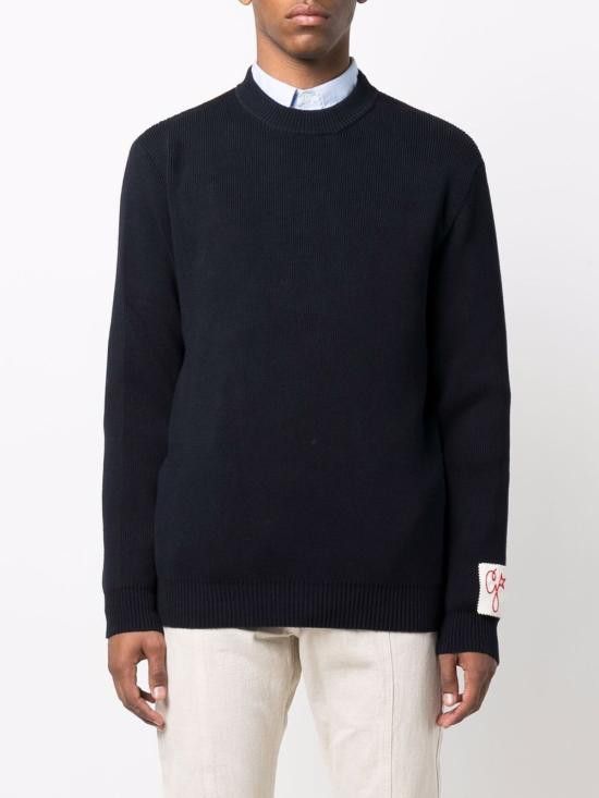 Golden Goose GOLDEN GOOSE Men Sweater GMP00841 P00066250486 Blue Size US XL / EU 56 / 4 - 2 Thumbnail