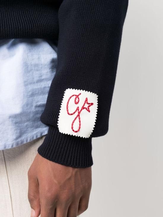 Golden Goose GOLDEN GOOSE Men Sweater GMP00841 P00066250486 Blue Size US XL / EU 56 / 4 - 4 Thumbnail