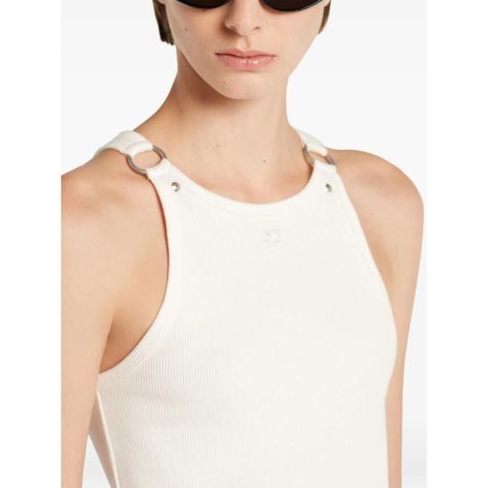 Courreges COURREGES Women Tops 325JDE142JS 0194 0001 WHITE Size XS / US 0-2 / IT 36-38 - 3 Thumbnail