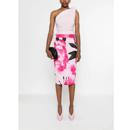 Chiara Boni CHIARA BONI Women Mid Skirts LUMI STT70 PINK Size 30" / US 8 / IT 44 - 3 Thumbnail
