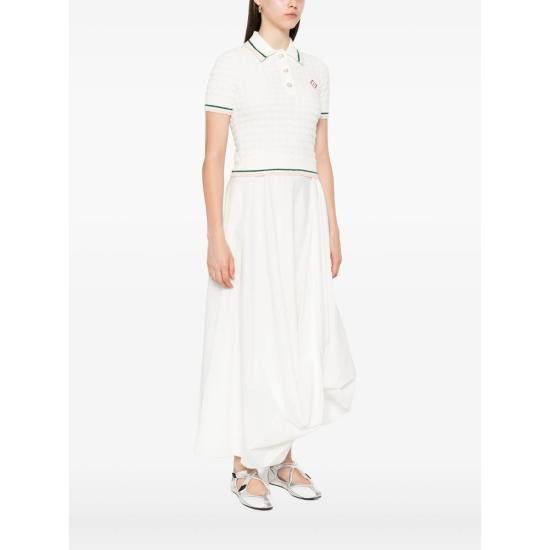 Casablanca CASABLANCA Women Polo Shirts KW 1017 01 WHITE Size S / US 4 / IT 40 - 5 Thumbnail
