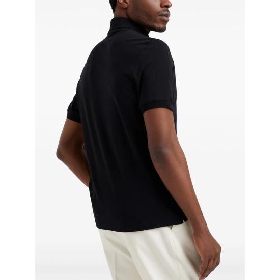 Brunello Cucinelli BRUNELLO CUCINELLI Men Polo Shirts ME8548770 CGB88 BLACK Size US M / EU 48-50 / 2 - 2 Thumbnail