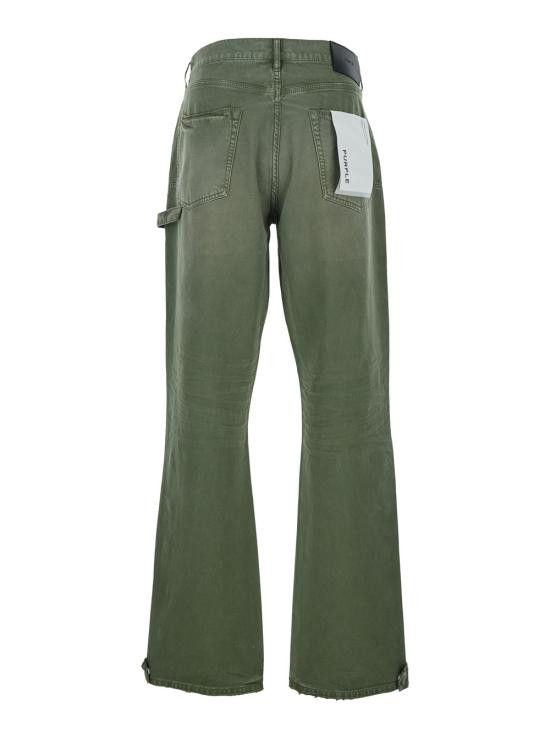 Purple Brand PURPLE BRAND Men Straight Pants M5005CTMI225 Green Size US 30 / EU 46 - 2 Thumbnail
