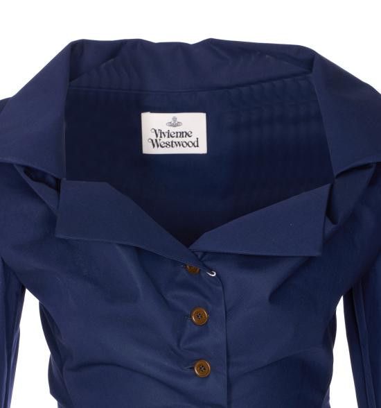 Vivienne Westwood VIVIENNE WESTWOOD Women Shirts 15010061 W009QK410 Blue Size S / US 4 / IT 40 - 4 Thumbnail