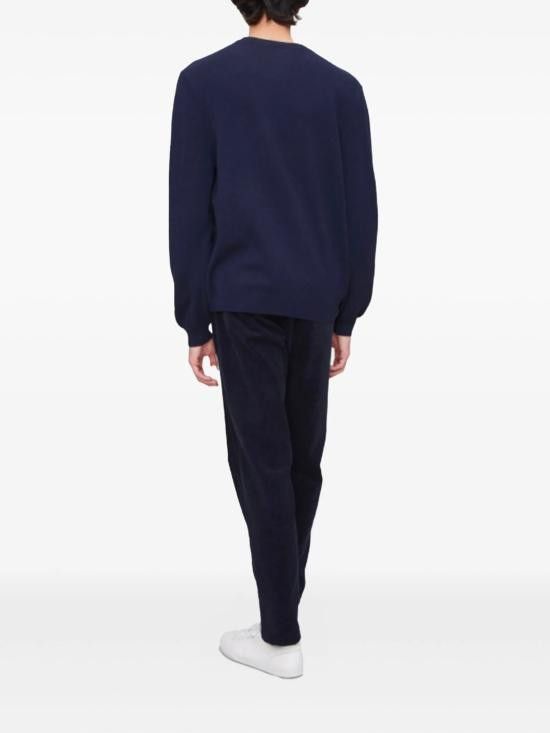 A.P.C. A.P.C. Men Sweater WVBDR H23419 IAK Blue Size US XL / EU 56 / 4 - 3 Thumbnail