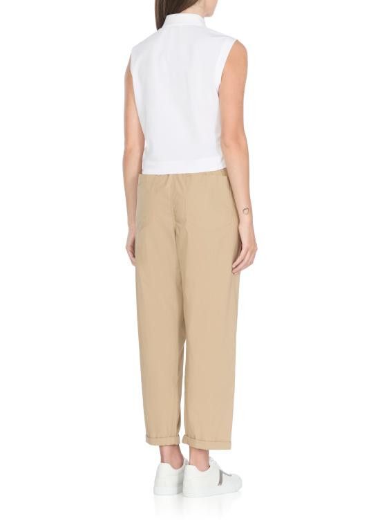 Brunello Cucinelli BRUNELLO CUCINELLI Women Polo Shirts ML944VD115 C159 White Size M / US 6-8 / IT 42-44 - 3 Thumbnail