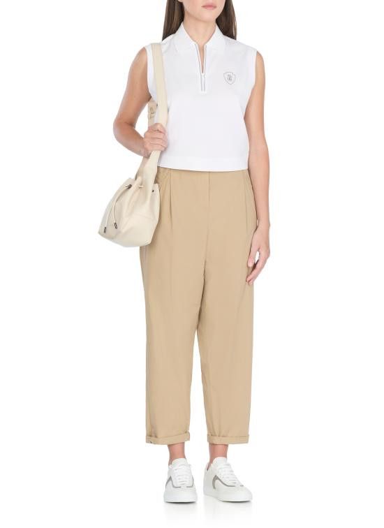 Brunello Cucinelli BRUNELLO CUCINELLI Women Polo Shirts ML944VD115 C159 White Size M / US 6-8 / IT 42-44 - 5 Thumbnail
