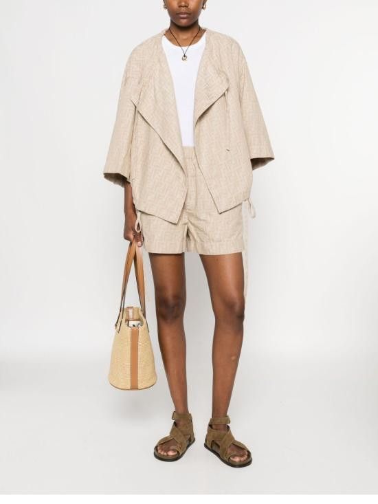 Fendi FENDI Women Shorts & Burmudas FLP870 ASMFF1SAZ Beige Size 26" / US 2 / IT 38 - 3 Thumbnail