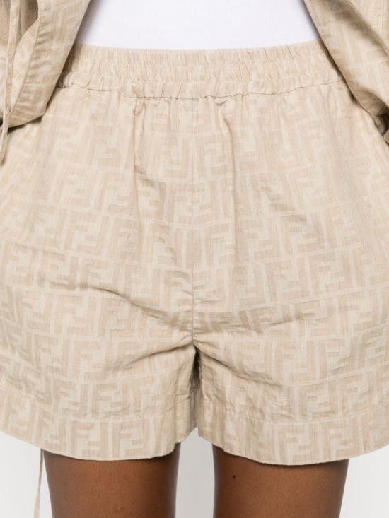 Fendi FENDI Women Shorts & Burmudas FLP870 ASMFF1SAZ Beige Size 28" / US 6 / IT 42 - 5 Thumbnail