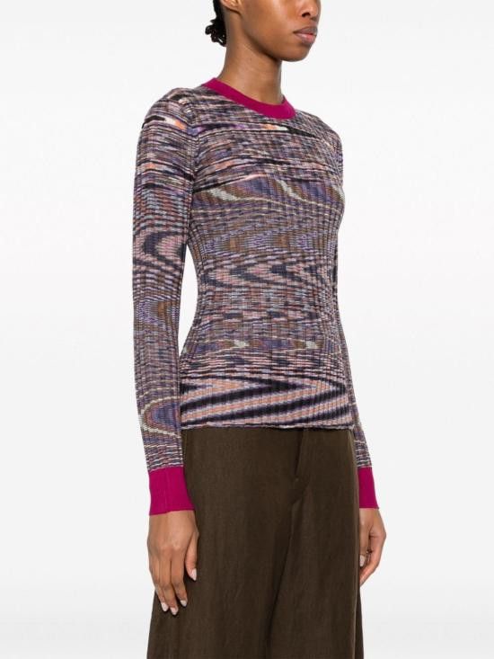 Missoni MISSONI Women Sweater DS23WN0G BK026QF902Q Orange Size L / US 10 / IT 46 - 2 Thumbnail