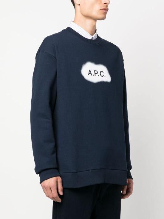A.P.C. A.P.C. Men Hoodies COEIPH27825 IAK Blue Size US S / EU 44-46 / 1 - 3 Thumbnail