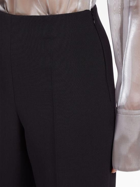 Salvatore Ferragamo SALVATORE FERRAGAMO Women Straight Pants 13C444 763766010 Black Size 30" / US 8 / IT 44 - 3 Thumbnail