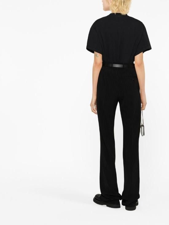 Balenciaga BALENCIAGA Women Straight Pants 725513 TNT361070 Black Size 27" / US 4 / IT 40 - 4 Thumbnail