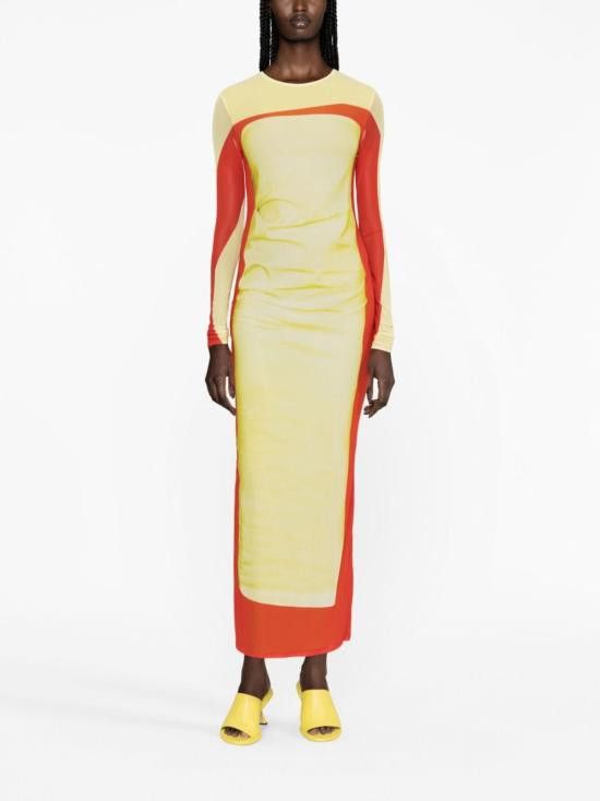 Loewe LOEWE Women Long Skirts S359Y09XBF 8107 Yellow Size L / US 10 / IT 46 - 2 Thumbnail