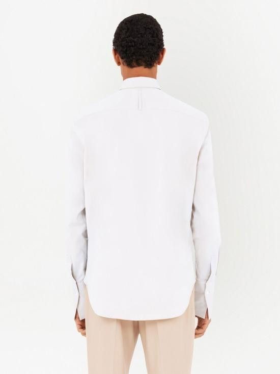 Salvatore Ferragamo SALVATORE FERRAGAMO Men Long Tops 142347 761886009 White Size US S / EU 44-46 / 1 - 5 Thumbnail