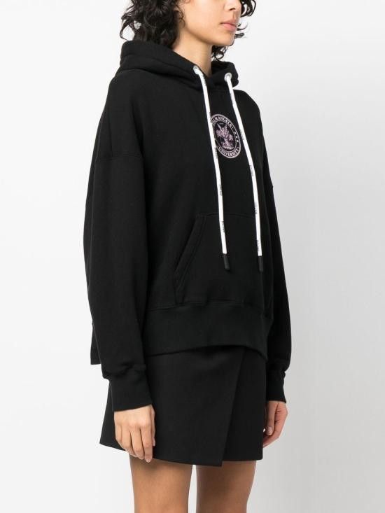 Palm Angels PALM ANGELS Women Hoodies PWBB023S23FLE003 1033 Black Size S / US 4 / IT 40 - 4 Thumbnail